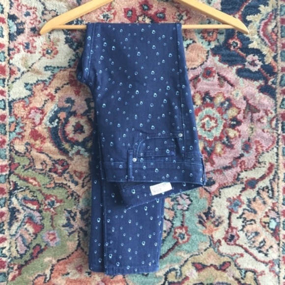 GAP Dotted Spotted Polka Dot Bleach Pattern Jeans - Picture 2 of 5